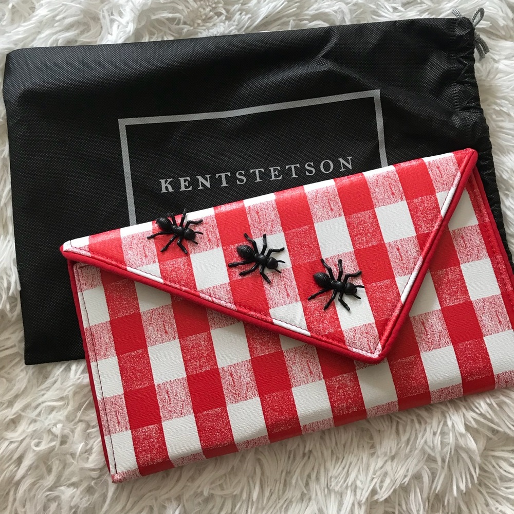 Kent Stetson Picnic Plaid Ants Clutch
